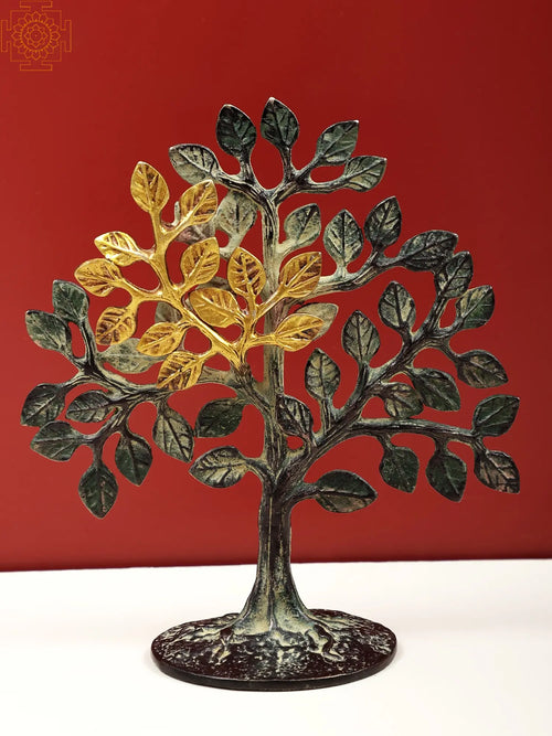 Tree of Life Brass Statue on Stand
