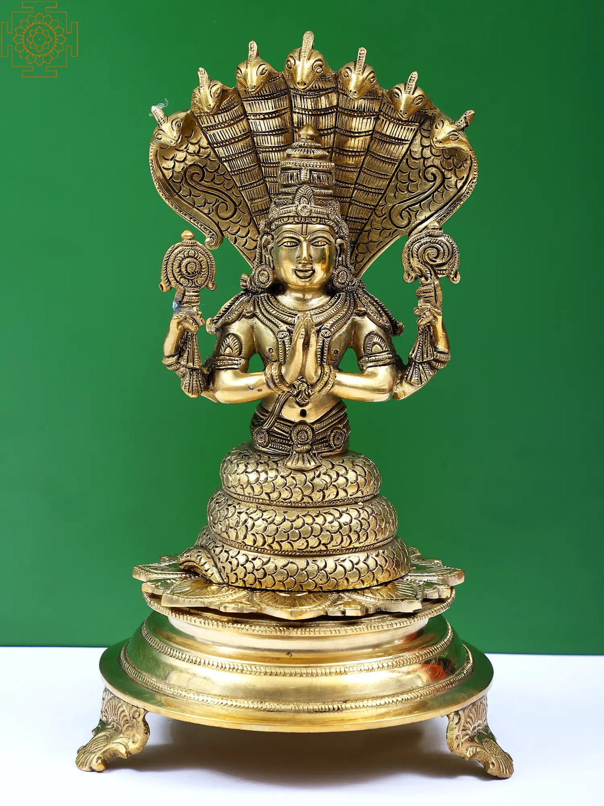10" Great Sage Patanjali Brass Idol | Handmade | Made In India