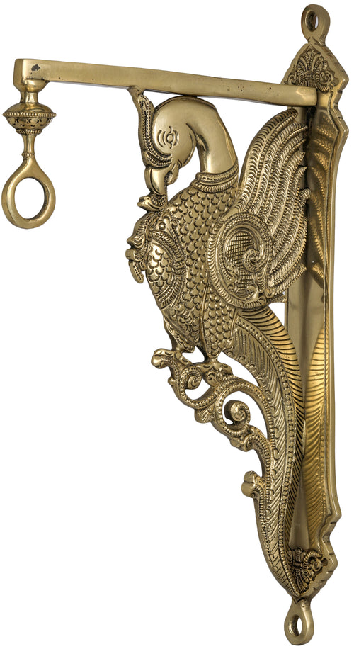Brass Wall Mounted Parrot Bell Bracket