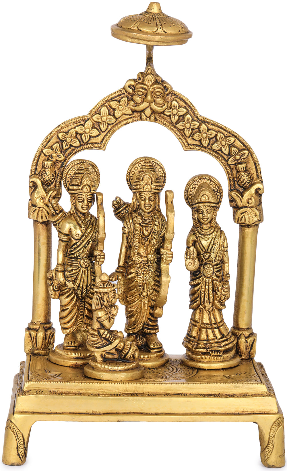 9" Rama Durbar In Brass | Handmade | Made In India
