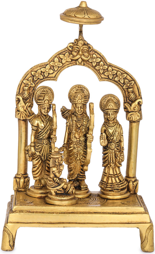 9" Rama Durbar Brass Statue Handmade