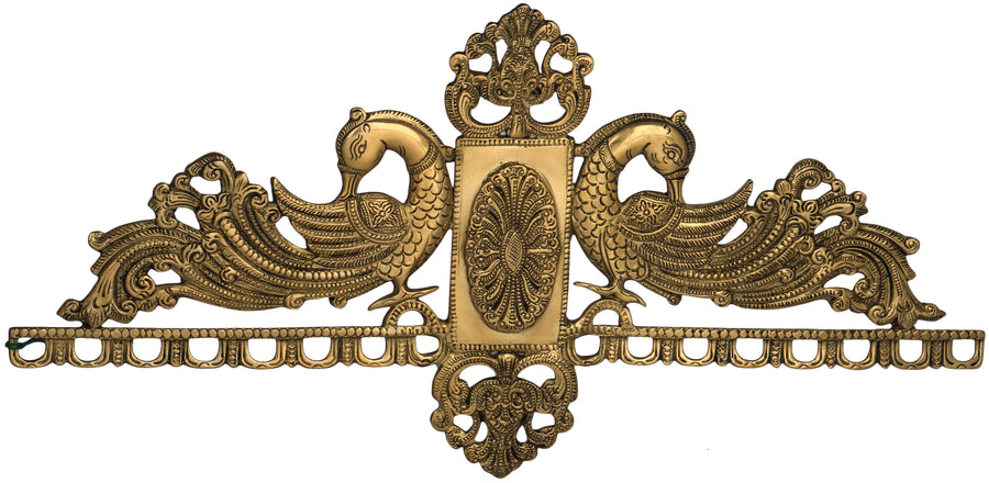 Peacock Toran Brass Door Hanging