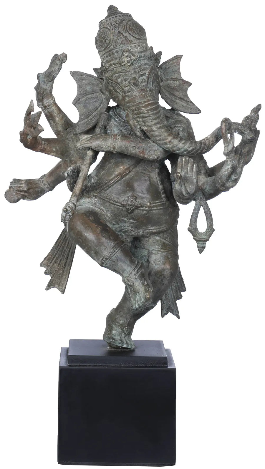 15" Dancing Lord Ganesha Handcrafted Brass Statue