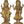18" Standing Vishnu and Lakshmi on Upturned Lotus Blooms | Handmade Brass Statue