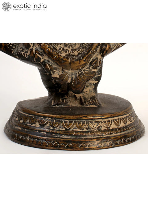 13" Shri Krishna as Shrinath Ji - Fine Quality In Brass | Handmade | Made In India