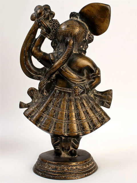 13" Shri Krishna as Shrinath Ji - Fine Quality In Brass | Handmade | Made In India