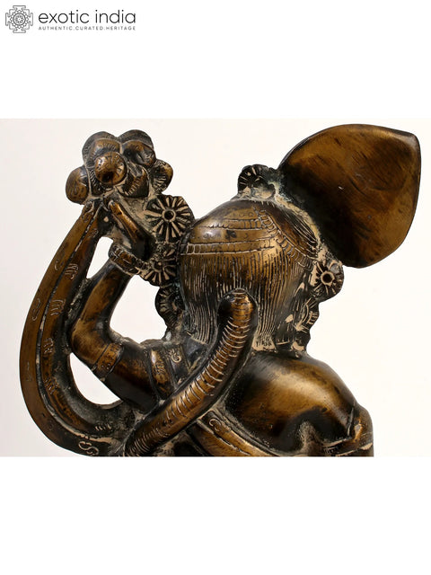 13" Shri Krishna as Shrinath Ji - Fine Quality In Brass | Handmade | Made In India