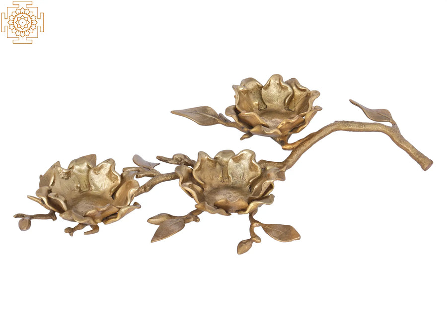 Designer Brass Candle and Wax Diyas Holder for Home Decor