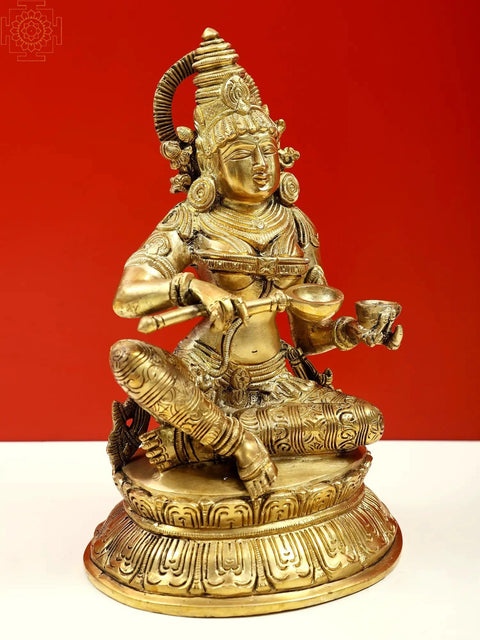 10" Goddess Annapoorna Brass Statue
