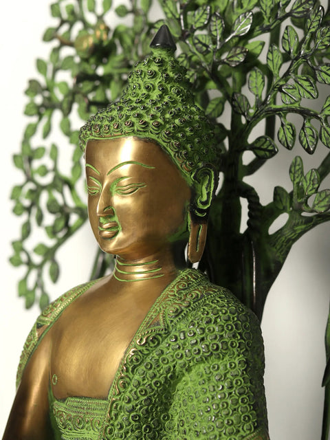 Lord Buddha Attaining Spiritual Enlightenment Under The Bodhi Tree - Tibetan Buddhist