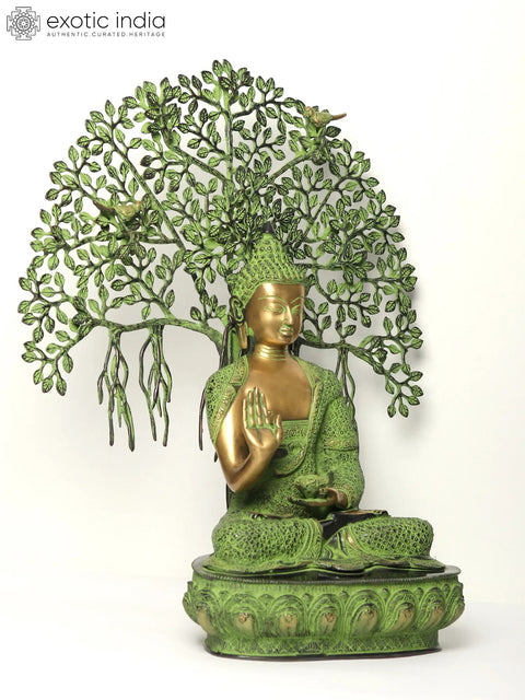 Lord Buddha Attaining Spiritual Enlightenment Under The Bodhi Tree - Tibetan Buddhist