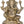 9" Lord Ganesha in Royal Ease Posture Seated on a Chowki In Brass | Handmade | Made In India