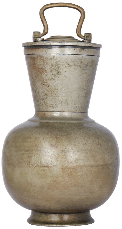 Brass Surahi with Lid Statue