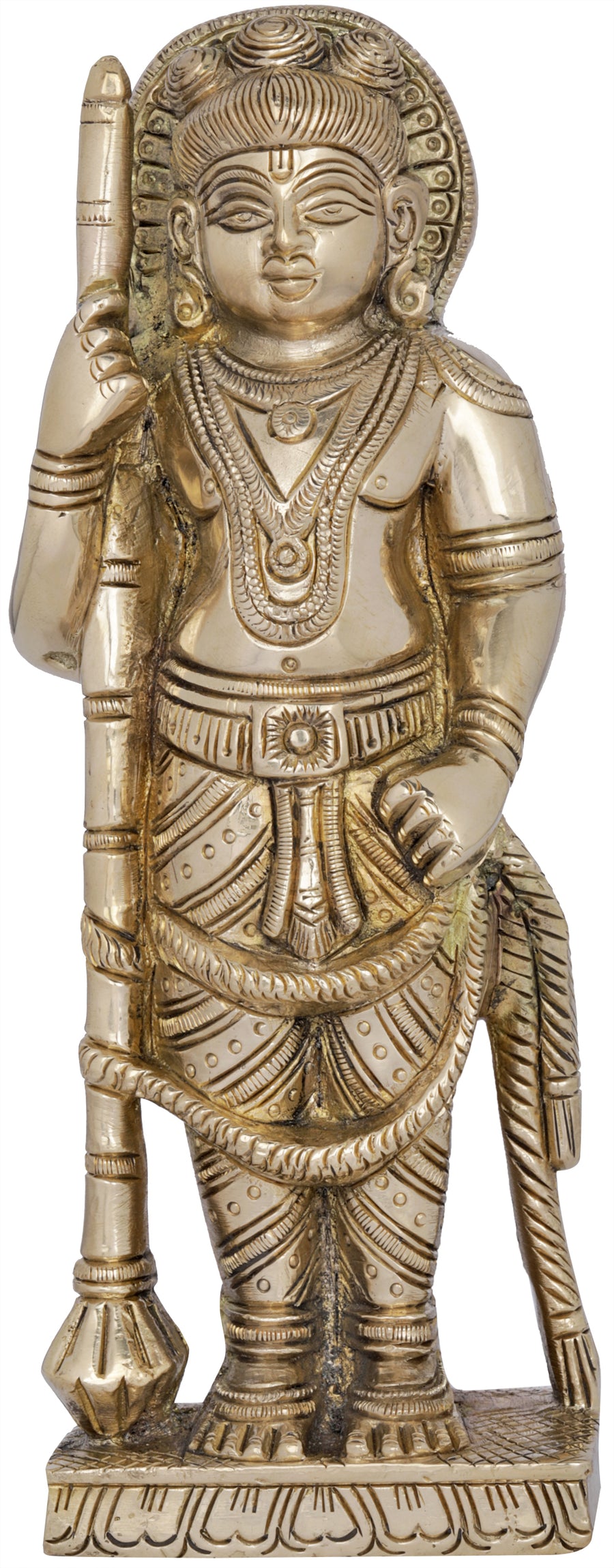 8" Udupi Krishna Brass Statue Handmade
