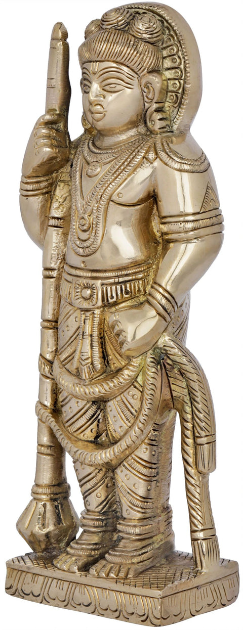 8" Udupi Krishna Brass Idol | Handmade | Made In India