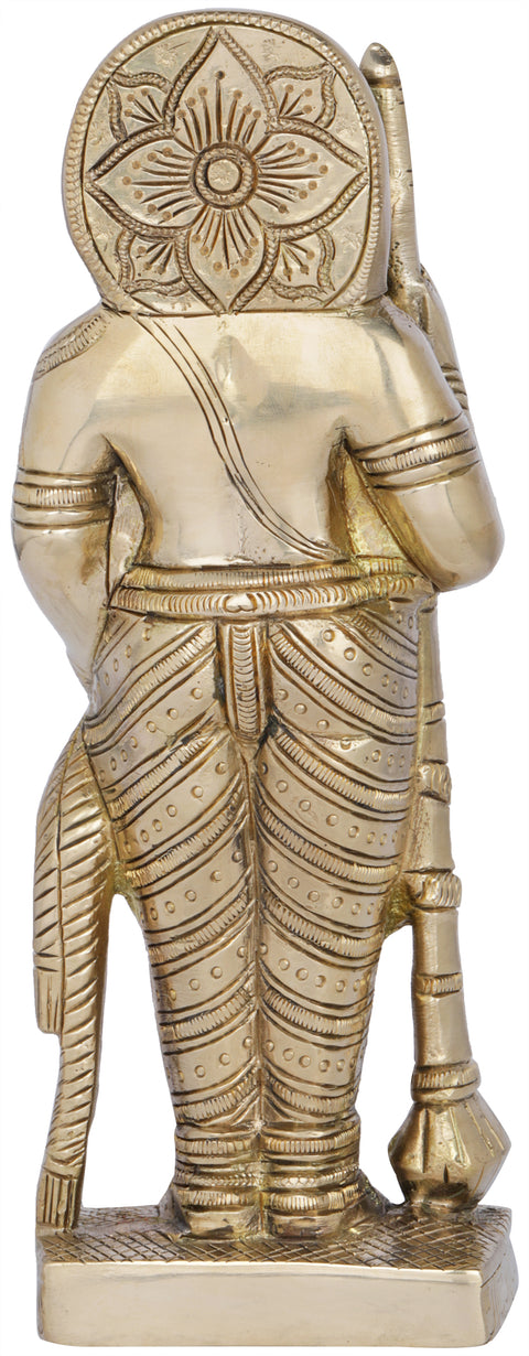 8" Udupi Krishna In Brass | Handmade | Made In India