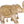 An Upraised Trunk Elephant Carrying The Queen's Palki on Both Sides (Vastu Compliant)