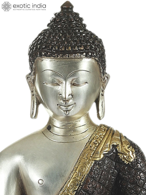 10" Tibetan Buddhist Healing Buddha (Medicine Buddha) In Brass | Handmade | Made In India