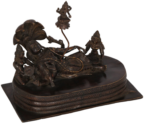 Sheshshayi Vishnu Brass Statue Handmade