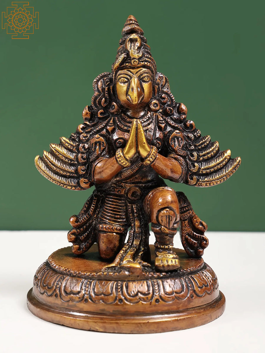 5" Handmade Brass Garuda Sculpture for Home Decor