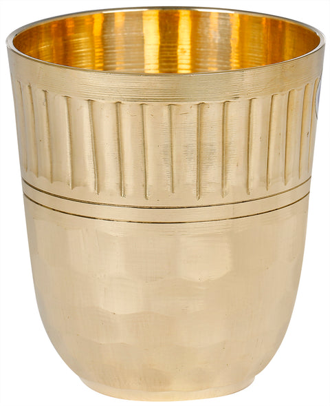 Brass Glass with Bee Hive Design | Kitchen and Dining Utensils