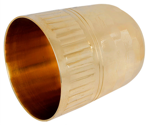 Brass Glass with Bee Hive Design | Kitchen and Dining Utensils