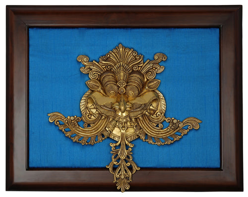 23" Brass Kirtimukha Wall Hanging Handmade