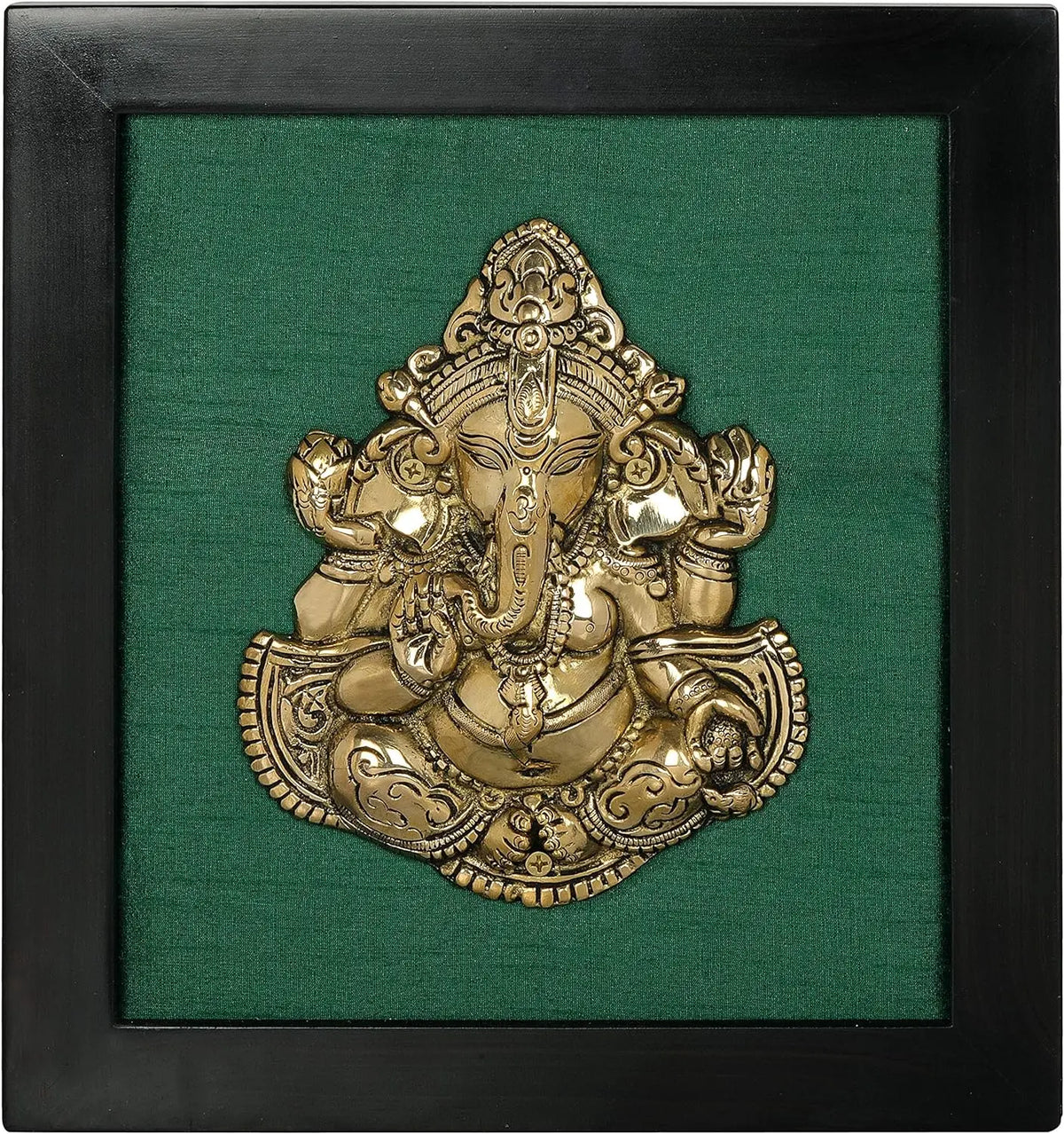 Framed Lord Ganesha in Aashirwad Mudra | Wall Hanging