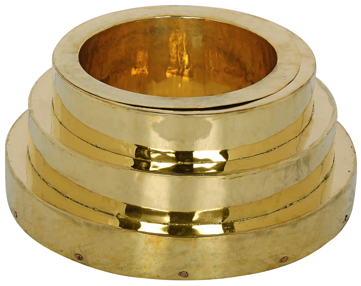 8" Havana Kunda in Round Shape (Medium) In Brass | Handmade | Made In India