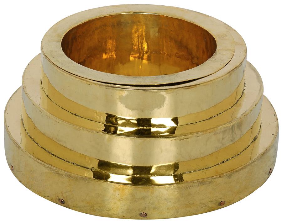 8" Round Brass Havana Kunda Handmade Statue