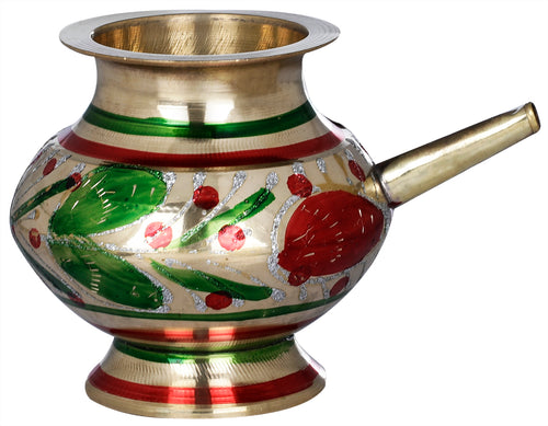 Handmade Brass Ritual Kettle for Pooja