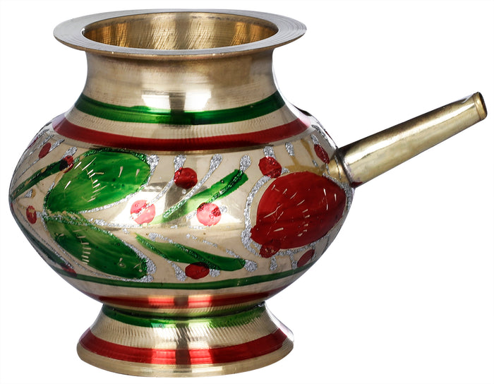 Handmade Brass Ritual Kettle for Pooja
