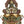 11" Brass Ganesha Urli with Inlay Stone Work | Handmade | Made in India