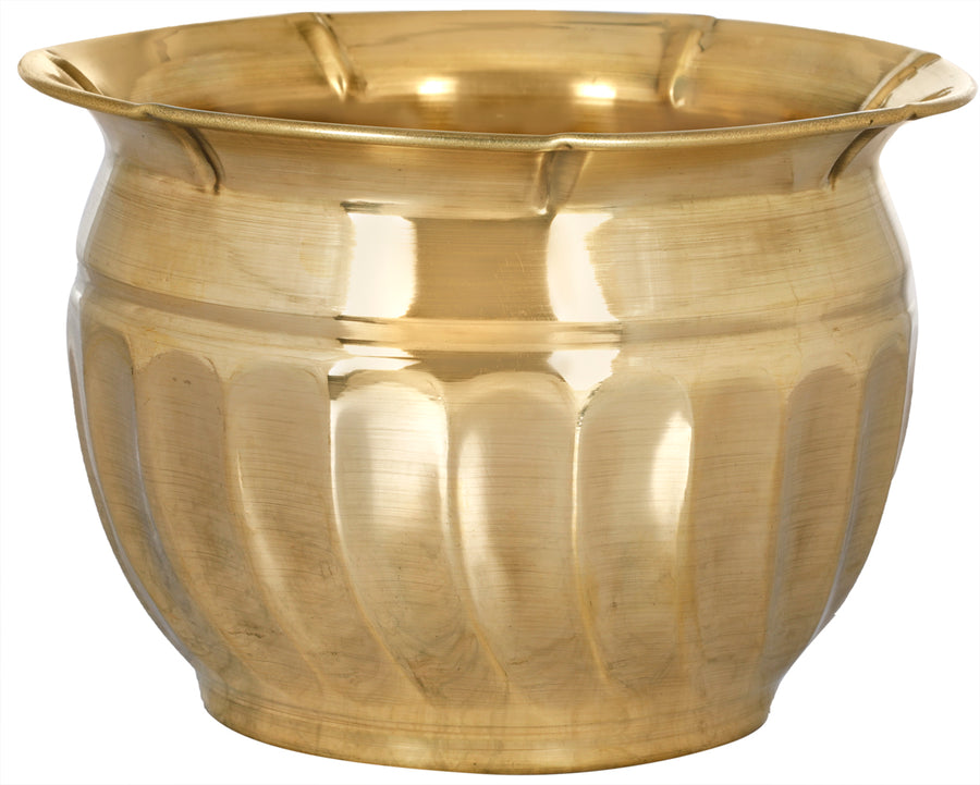 Small Brass Flower Planter with Pot Stand