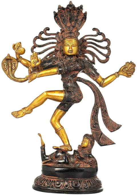 17" Shiva as Nataraja In Brass | Handmade | Made In India