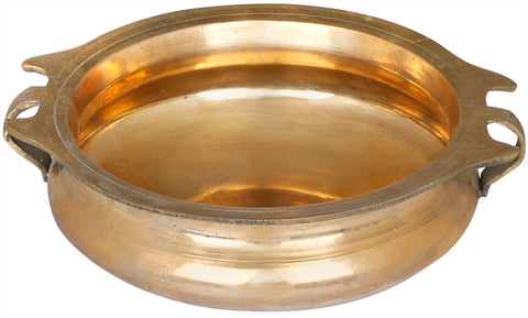 Traditional Brass Urli Bowl for Ritual Purposes