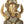 5" Lord Ganesha with Inlay Stone Work In Brass | Handmade | Made In India