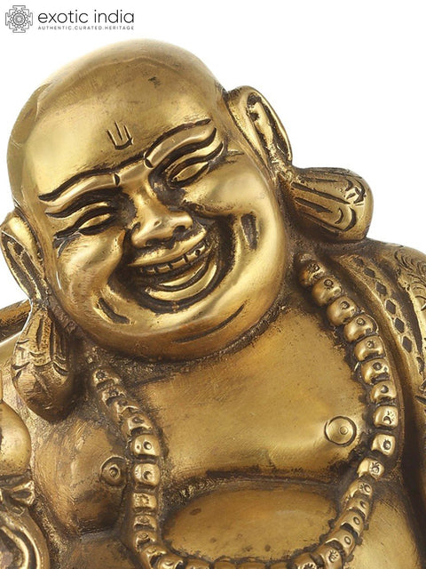 8" Laughing Buddha as a Wealth Giver (Vastu Compliant) | Indian Handcrafted Idol