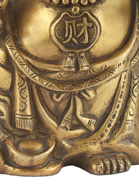 8" Laughing Buddha as a Wealth Giver (Vastu Compliant) | Indian Handcrafted Idol