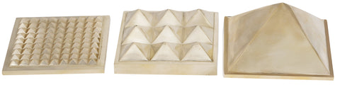 Small Brass Vastu Pyramid (Total 91 Pyramids)