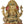 9" Four Armed Blessing Lord Ganesha Inlay Stone Work Brass Idol | Handmade | Made In India