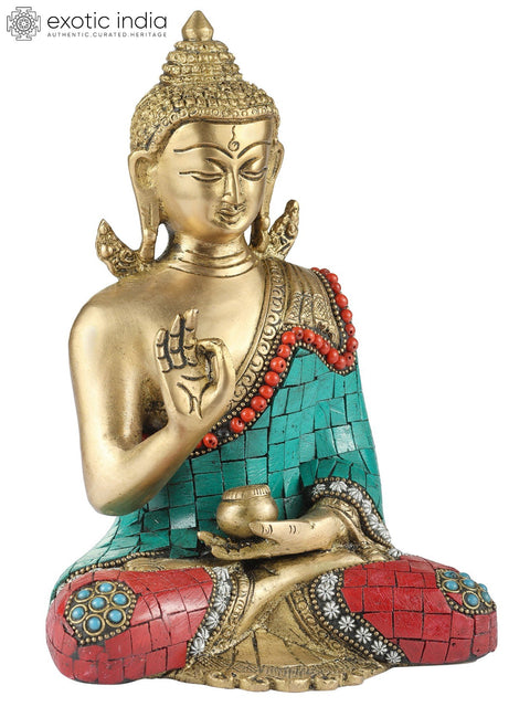 5" Shakyamuni Buddha (Tibetan Buddhist) In Brass | Handmade | Made In India