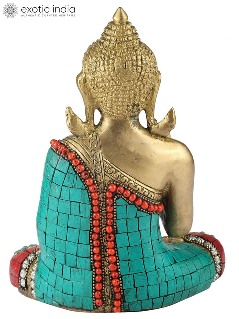 5" Shakyamuni Buddha (Tibetan Buddhist) In Brass | Handmade | Made In India