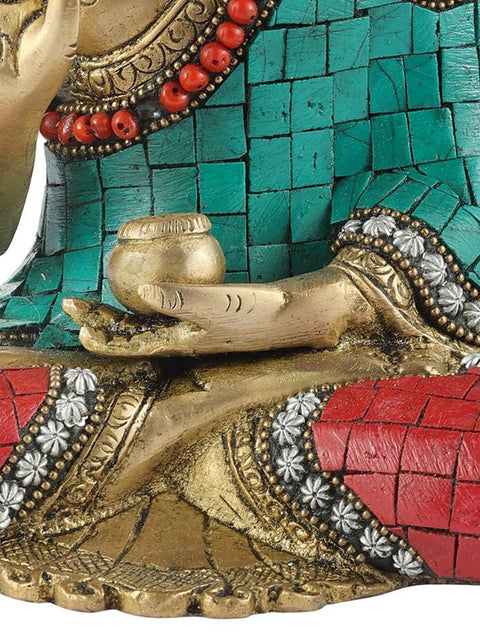 5" Shakyamuni Buddha (Tibetan Buddhist) In Brass | Handmade | Made In India