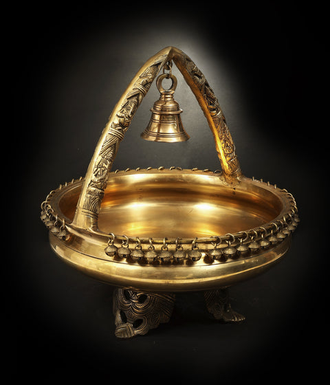 Designer Urli with Auspicious Bell