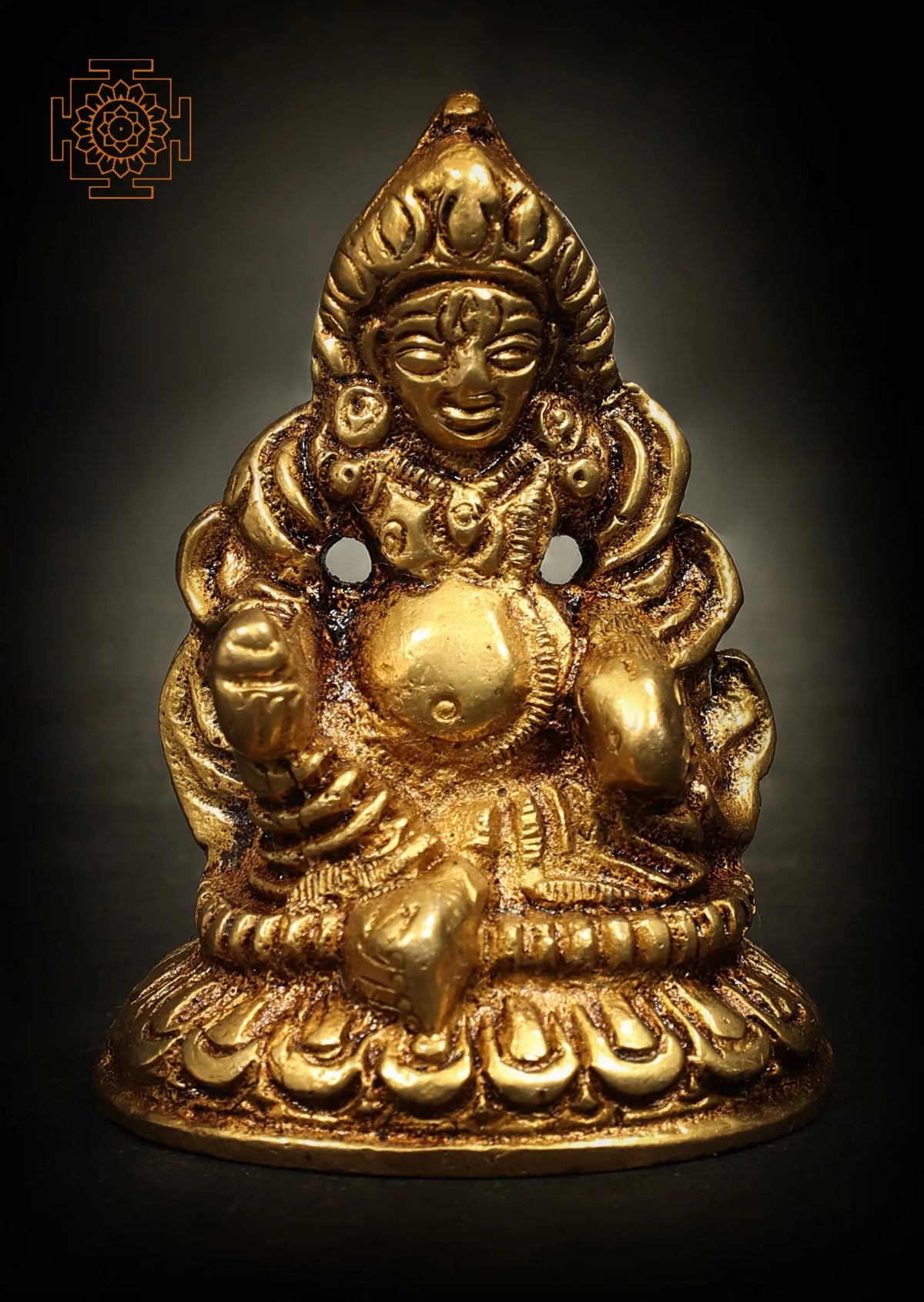 2" Small Kubera Brass Statue | Handmade | Made in India