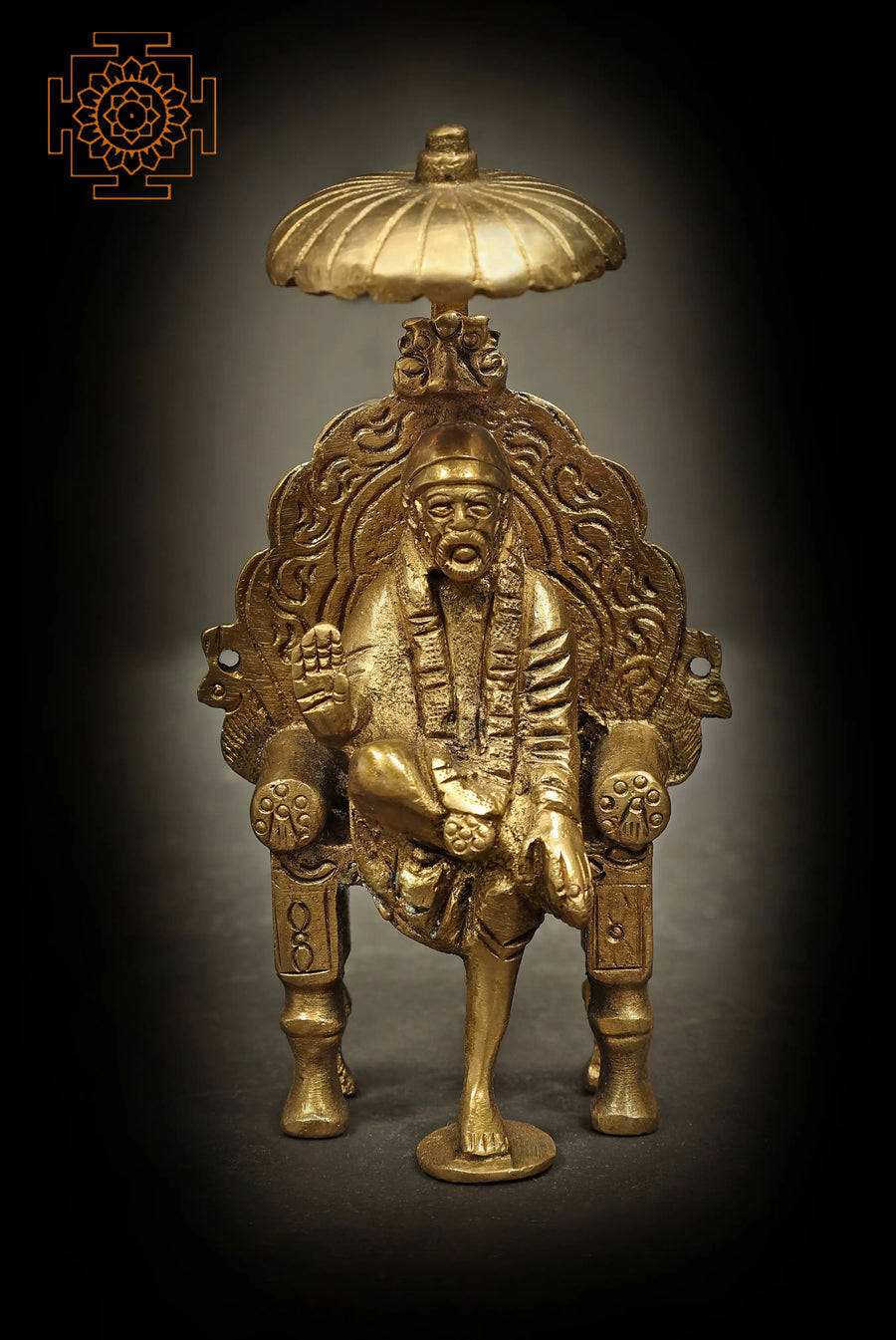 2" Small Shirdi Sai Baba Brass Statue for Home Pooja