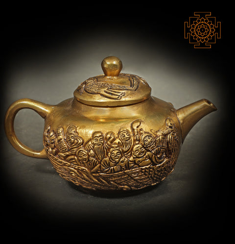 Small Kettle Decorated With Human Figures