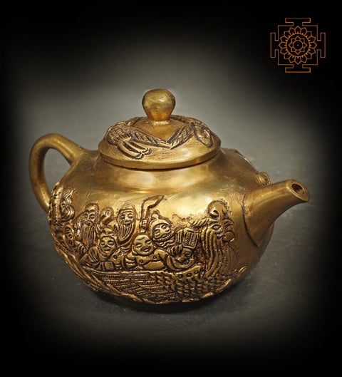 Small Kettle Decorated With Human Figures