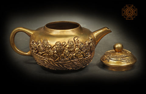 Small Kettle Decorated With Human Figures
